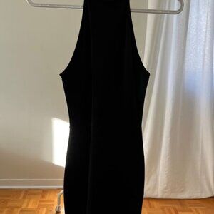 High Neck Mini Bodycon Dress